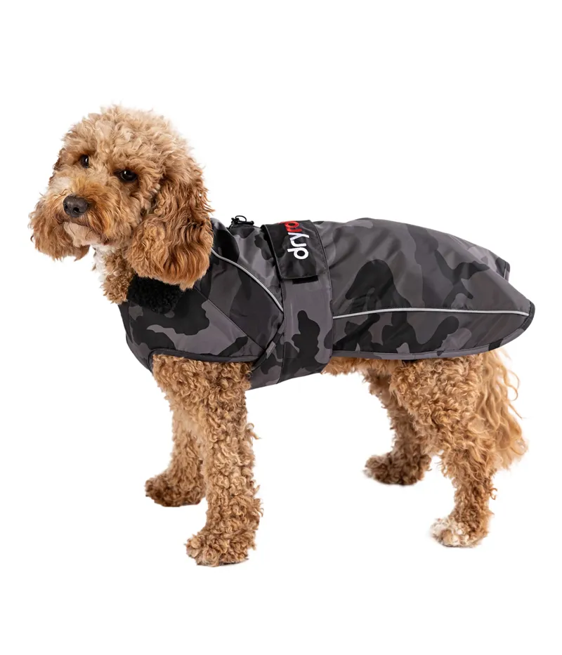 Dryrobe Dog Coat Black Camo/Black